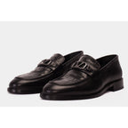 Vinci Amsterdam Black Bit Loafer Men Leather Shoes