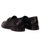 Vinci Amsterdam Black Bit Loafer Men Leather Shoes