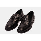 Vinci Amsterdam Black Bit Loafer Men Leather Shoes