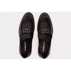 Vinci Amsterdam Black Bit Loafer Men Leather Shoes