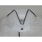 Men CEREMONIA Formal Cotton Shirt Wingtip Slim Fit Turkey #ATB 13 White/Black