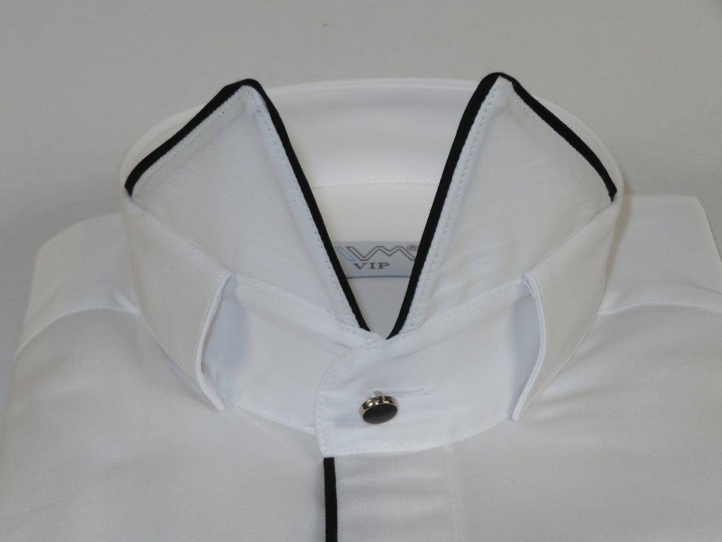 Men CEREMONIA Formal Cotton Shirt Wingtip Slim Fit Turkey #ATB 13 White/Black