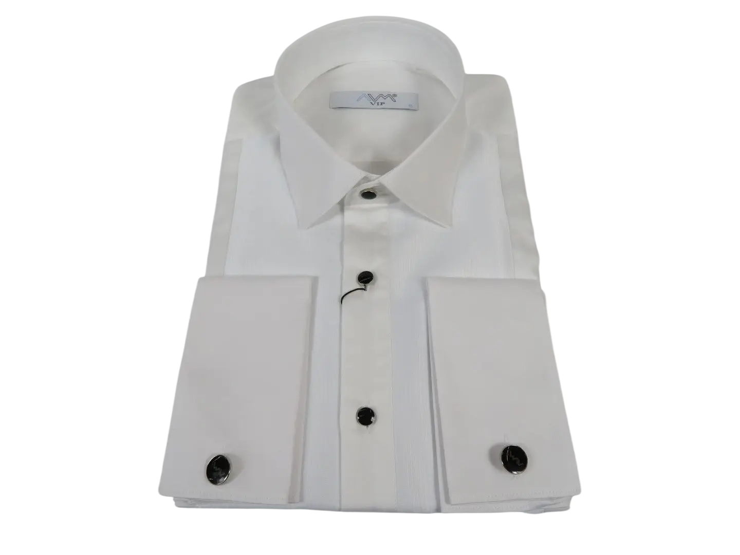 Men CEREMONIA Formal Tux Cotton Shirt Slim Fit Turkey #ATK 13 White Corded
