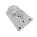 Men CEREMONIA Formal Tux Cotton Shirt Slim Fit Turkey #ATK 13 White Corded
