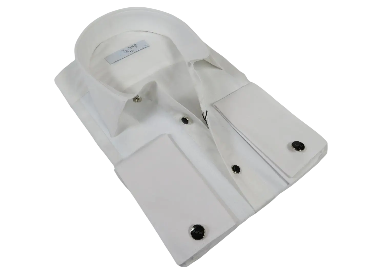 Men CEREMONIA Formal Tux Cotton Shirt Slim Fit Turkey #ATK 13 White Corded