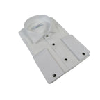 Men CEREMONIA Formal Cotton Shirt Wingtip Slim Fit Turkey #ATP 13 White