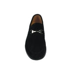 Men's Shoes STEVE MADDEN Soft Leather Upper Slip on Alfio Black Suede