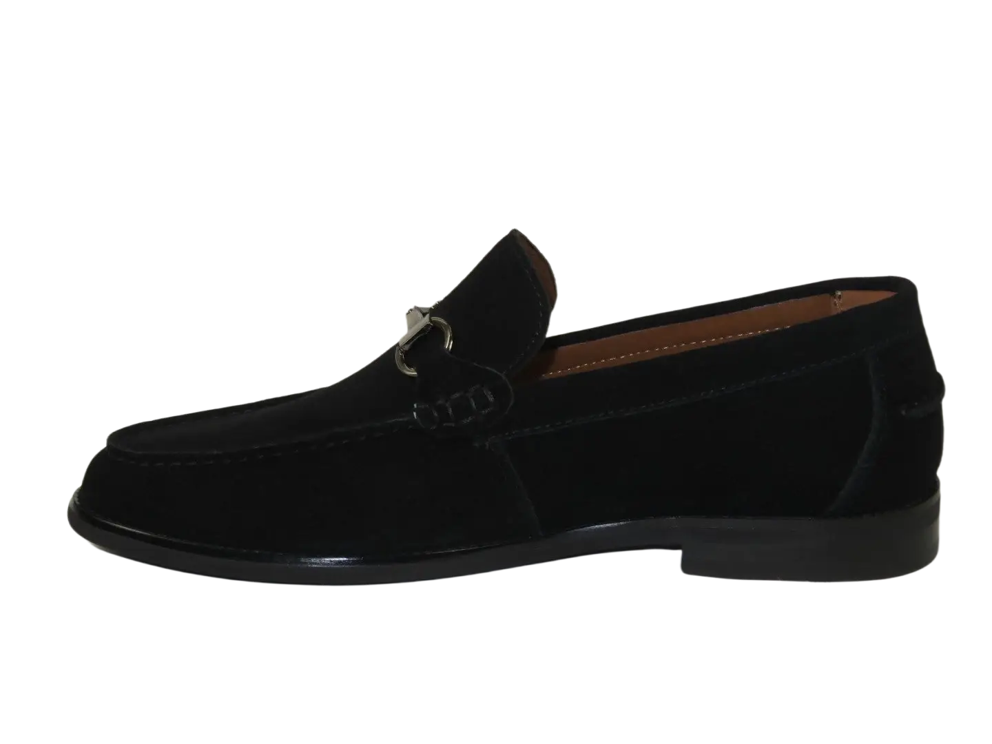 Men's Shoes STEVE MADDEN Soft Leather Upper Slip on Alfio Black Suede