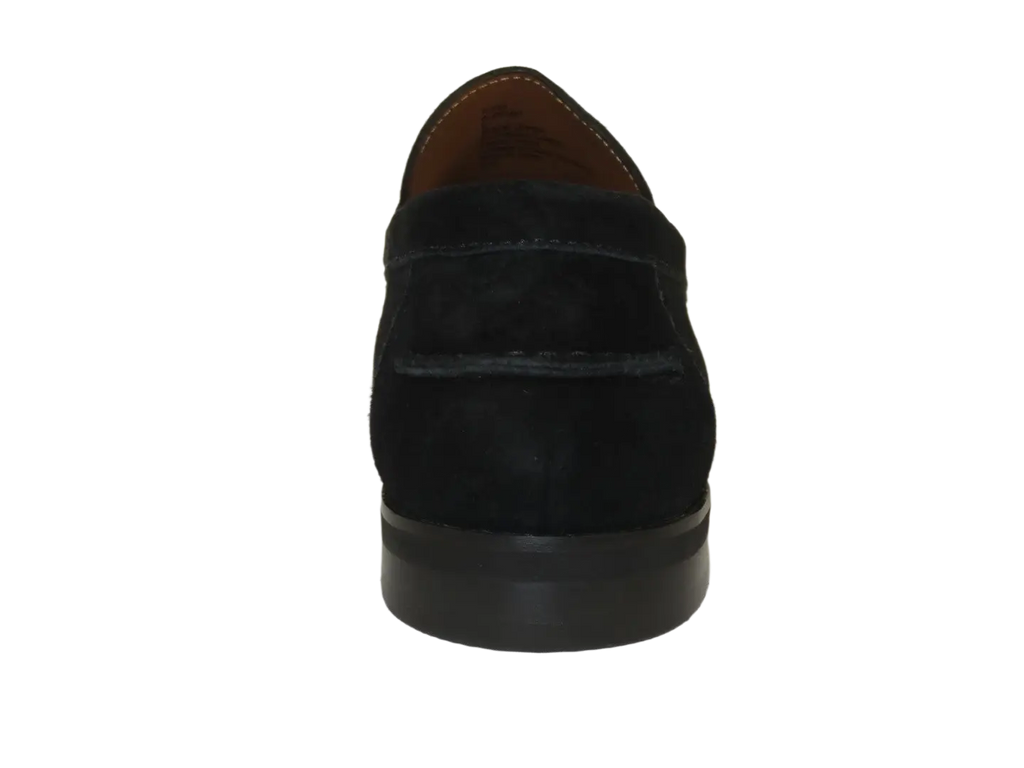 Men's Shoes STEVE MADDEN Soft Leather Upper Slip on Alfio Black Suede