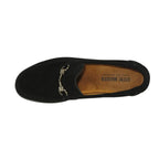 Men's Shoes STEVE MADDEN Soft Leather Upper Slip on Alfio Black Suede