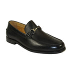 Men's Shoes STEVE MADDEN Soft Leather Upper Slip on Alfio Black