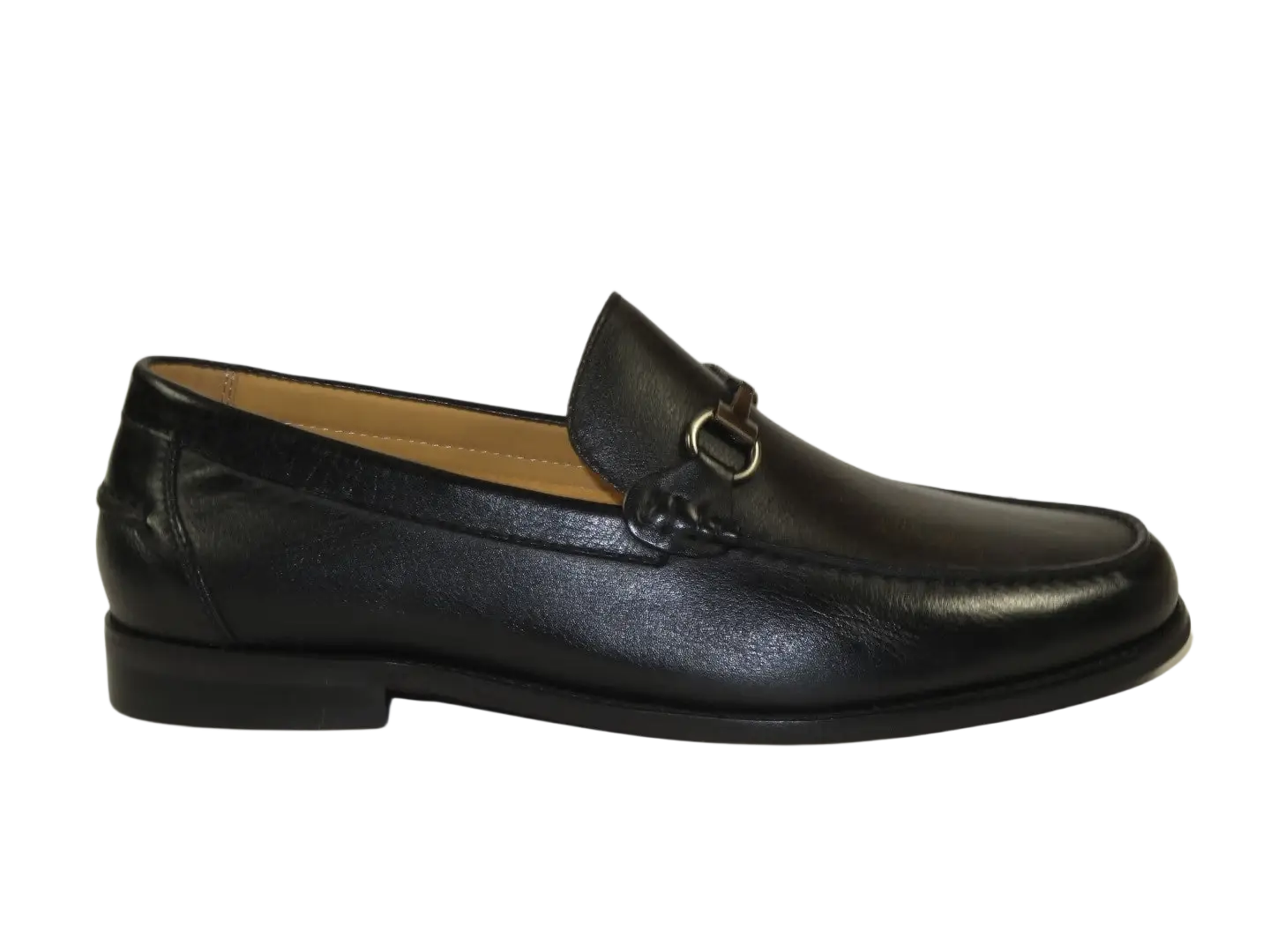 Men's Shoes STEVE MADDEN Soft Leather Upper Slip on Alfio Black