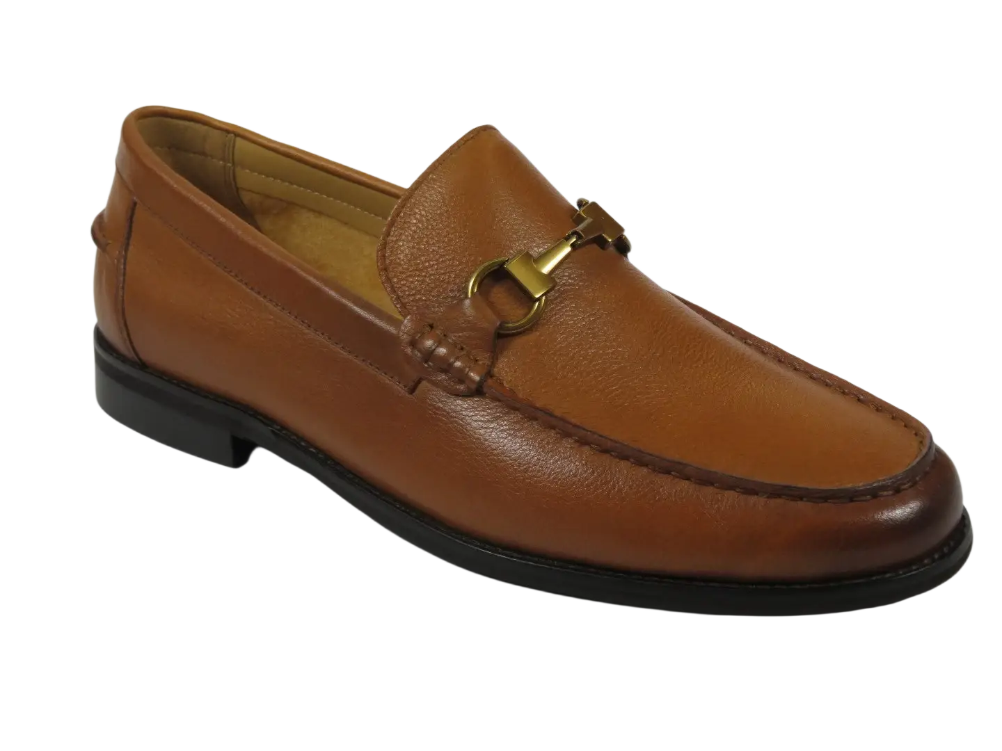 Men's Shoes STEVE MADDEN Soft Leather Upper Slip on Alfio Tan