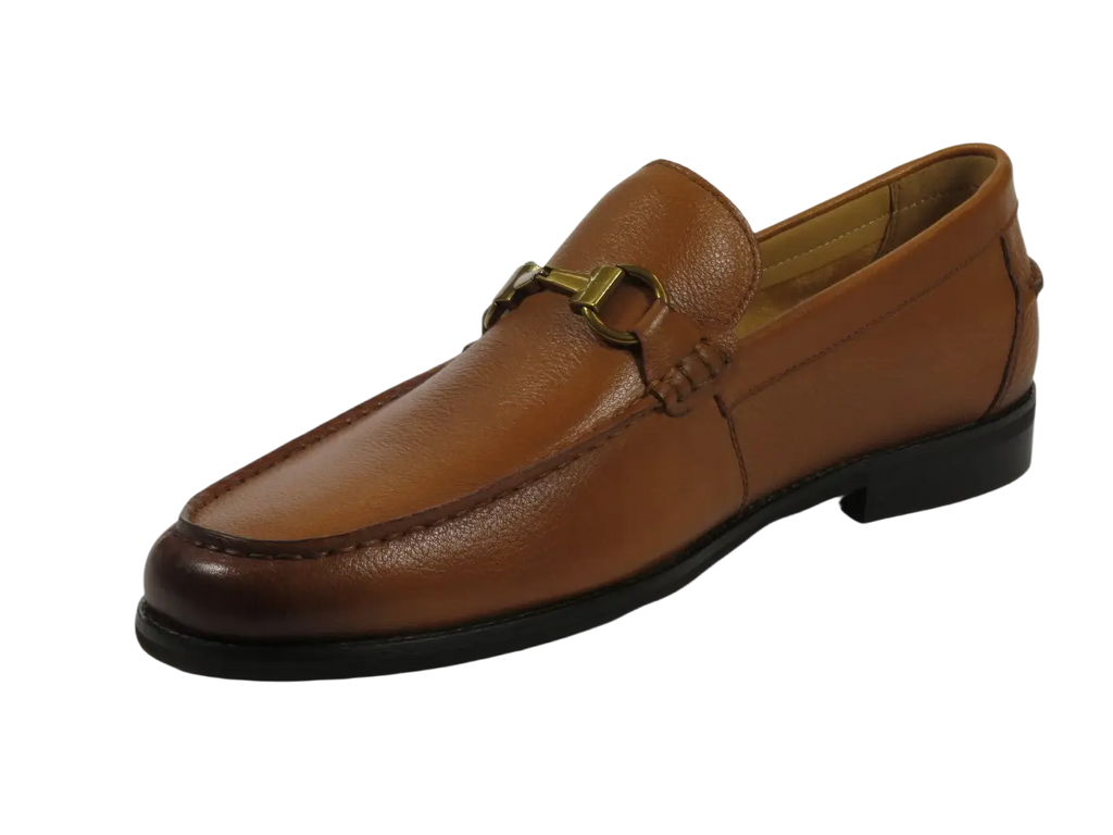 Men's Shoes STEVE MADDEN Soft Leather Upper Slip on Alfio Tan