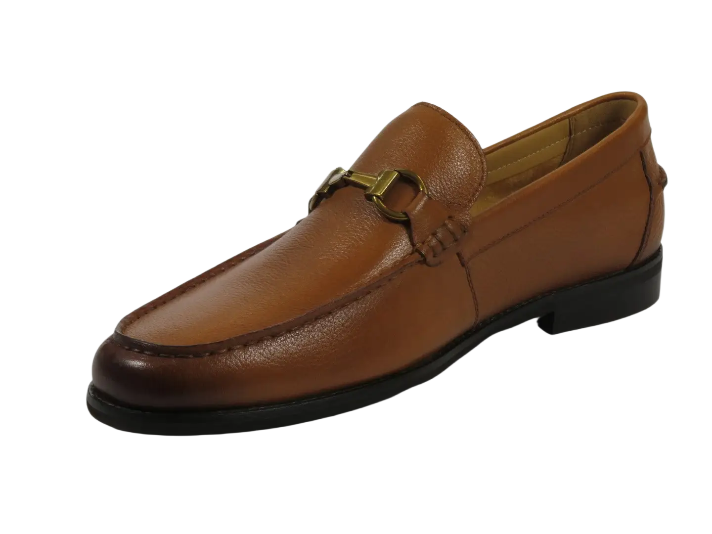 Men's Shoes STEVE MADDEN Soft Leather Upper Slip on Alfio Tan