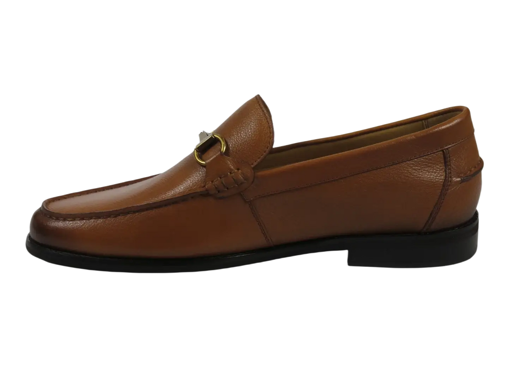 Men's Shoes STEVE MADDEN Soft Leather Upper Slip on Alfio Tan