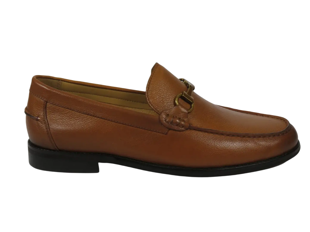 Men's Shoes STEVE MADDEN Soft Leather Upper Slip on Alfio Tan