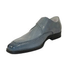 Men's Giovanni Shoes High Quality Leather Monk Strap Buckle AMATO gray