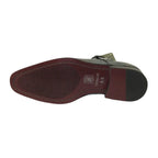 Men's Giovanni Shoes High Quality Leather Monk Strap Buckle AMATO gray