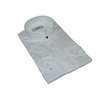 Mens CEREMONIA AVM Turkey Cotton Banded Minister Shirt Angelino-13 White