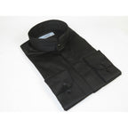 Mens CEREMONIA AVM Turkey Cotton Banded Minister Shirt Angelino-15 Black