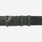The Prime Forest Green Leather Belt