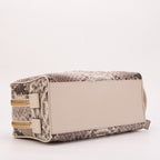 The Belluno Naturel Python Leather Men’s Essentials Bag
