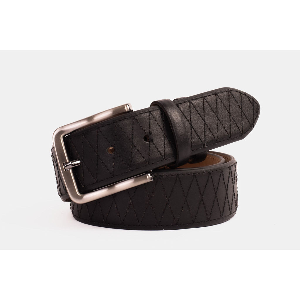 The Adler Black Leather Belt