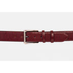 The Adler Burgundy Leather Belt