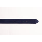The Bari Navy Suede Leather Belt