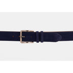 The Bari Navy Suede Leather Belt