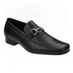 Belvedere Shoes Bartolo Ostrich Loafer Forest Black 1026OB