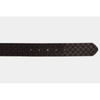 The Turan Black Woven Leather Belt