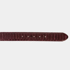 The Bethesda Burgundy Snake Leather Belt