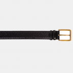 The Bethesda Black pythn Sneak Leather Belt