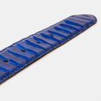The Boss Navy Blue Snake Leather Belt