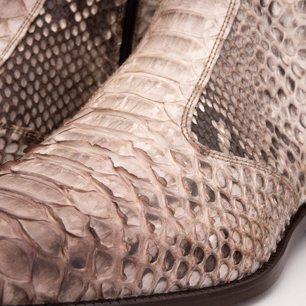 The Boss Natural Snake Zip-Up Leather Men Boot Limited Edition