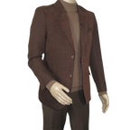 Men's Zacchi Sport Coat Patch Elbow Chenille Velveteen Bryan Cognac 74527