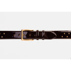 The Jupiter Burgundy Patent Leather Spike Leather Belt