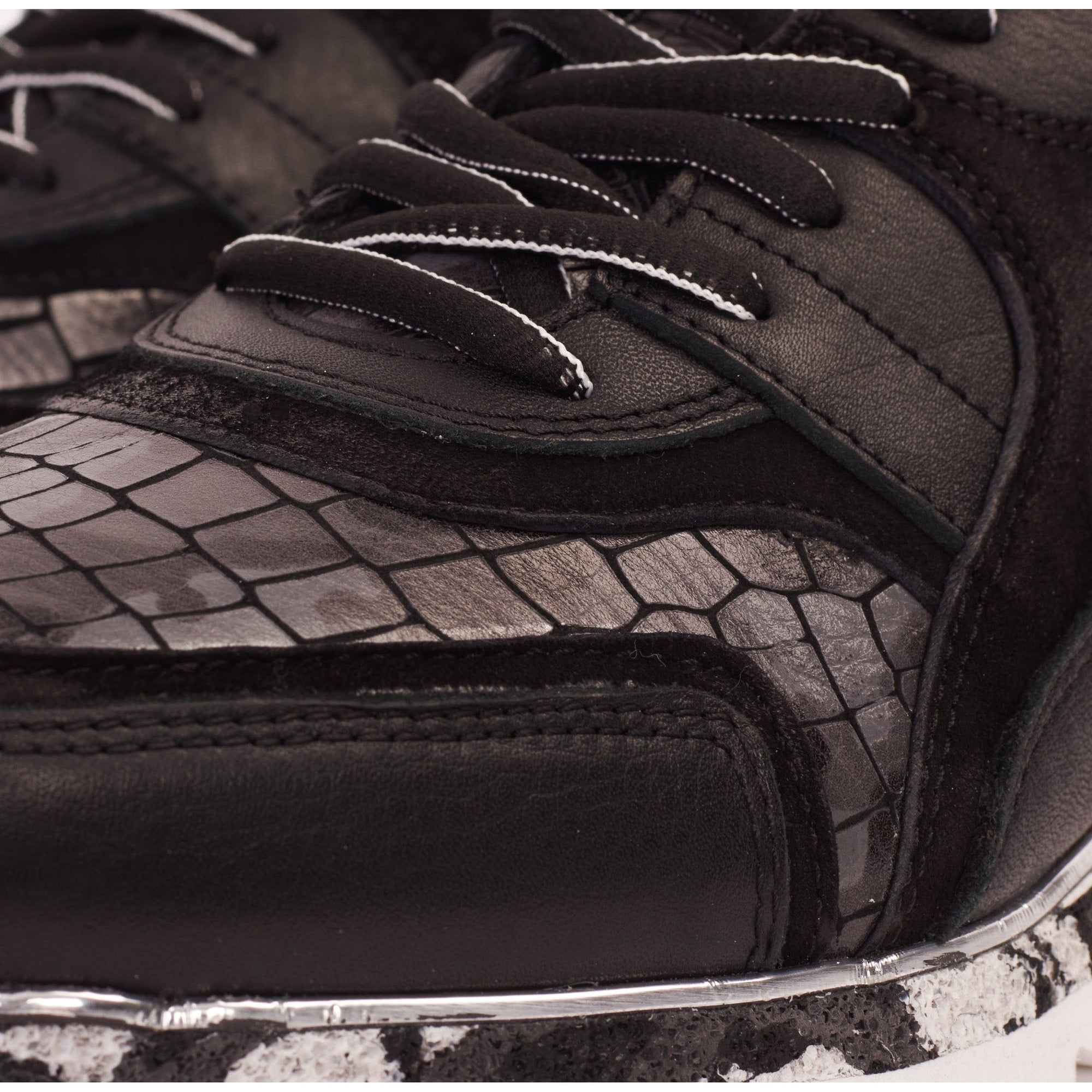The Cakarta Black Leather Men Sneaker Final Sale!
