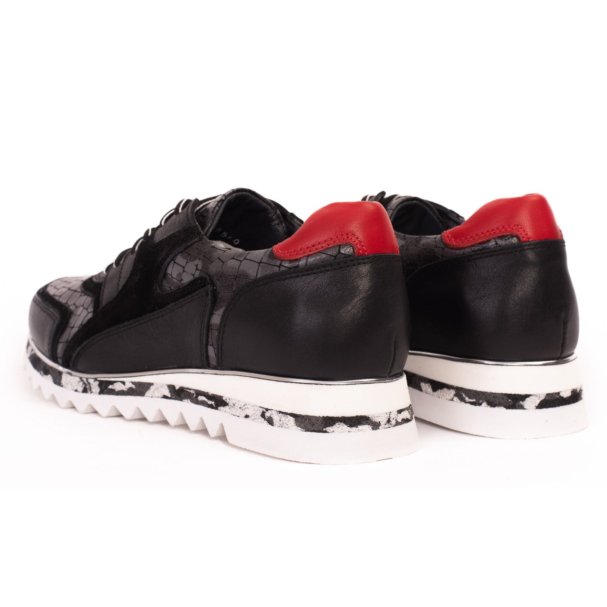The Cakarta Black Leather Men Sneaker Final Sale!