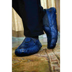 Capri Blue Jeans Slip On Genuine Python Skin