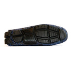 Capri Blue Jeans Slip On Genuine Python Skin