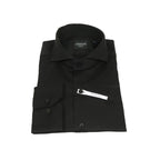 Men's Shirt Charles TYRWHITT 100% Cotton Cut-away Collar CHT-20 Black