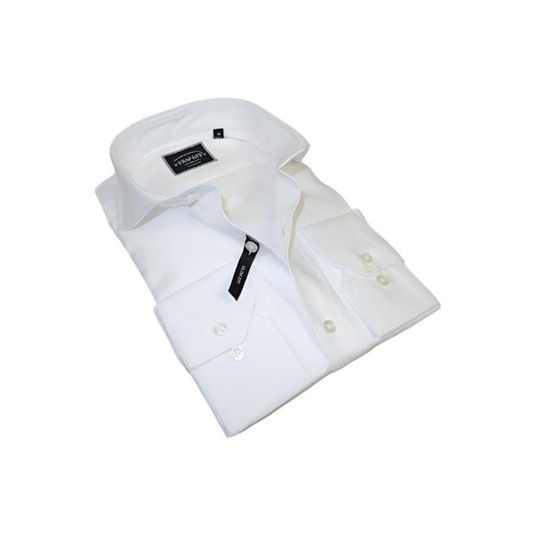 Men's Shirt Charles TYRWHITT 100% Cotton Cut-away Collar CHT-22 White Twill