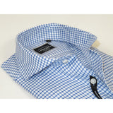 Men's Shirt Charles TYRWHITT 100% Cotton Cut-away Collar CHT-26 Blue Checker