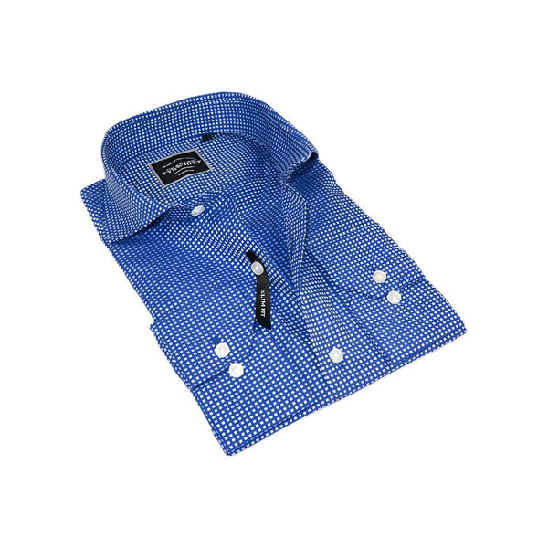 Men's Shirt Charles TYRWHITT 100% Cotton Cut-away Collar CHT-27 Royal Blue