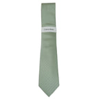 Men's Calvin Klein Tie Classic Woven Silky Feel #Calvin-2 Sage Green
