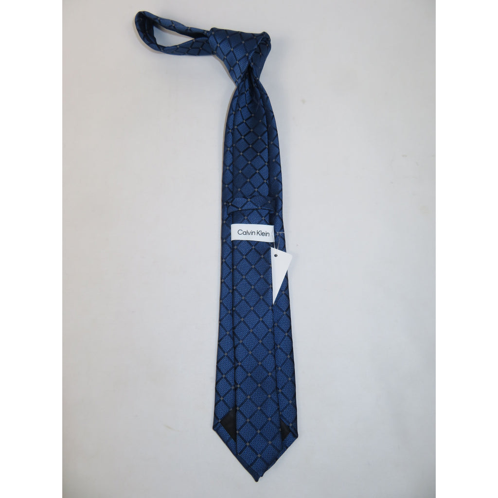 Men's Calvin Klein Tie Classic Woven Silky Texture Vincent #Calvin-5 Blue