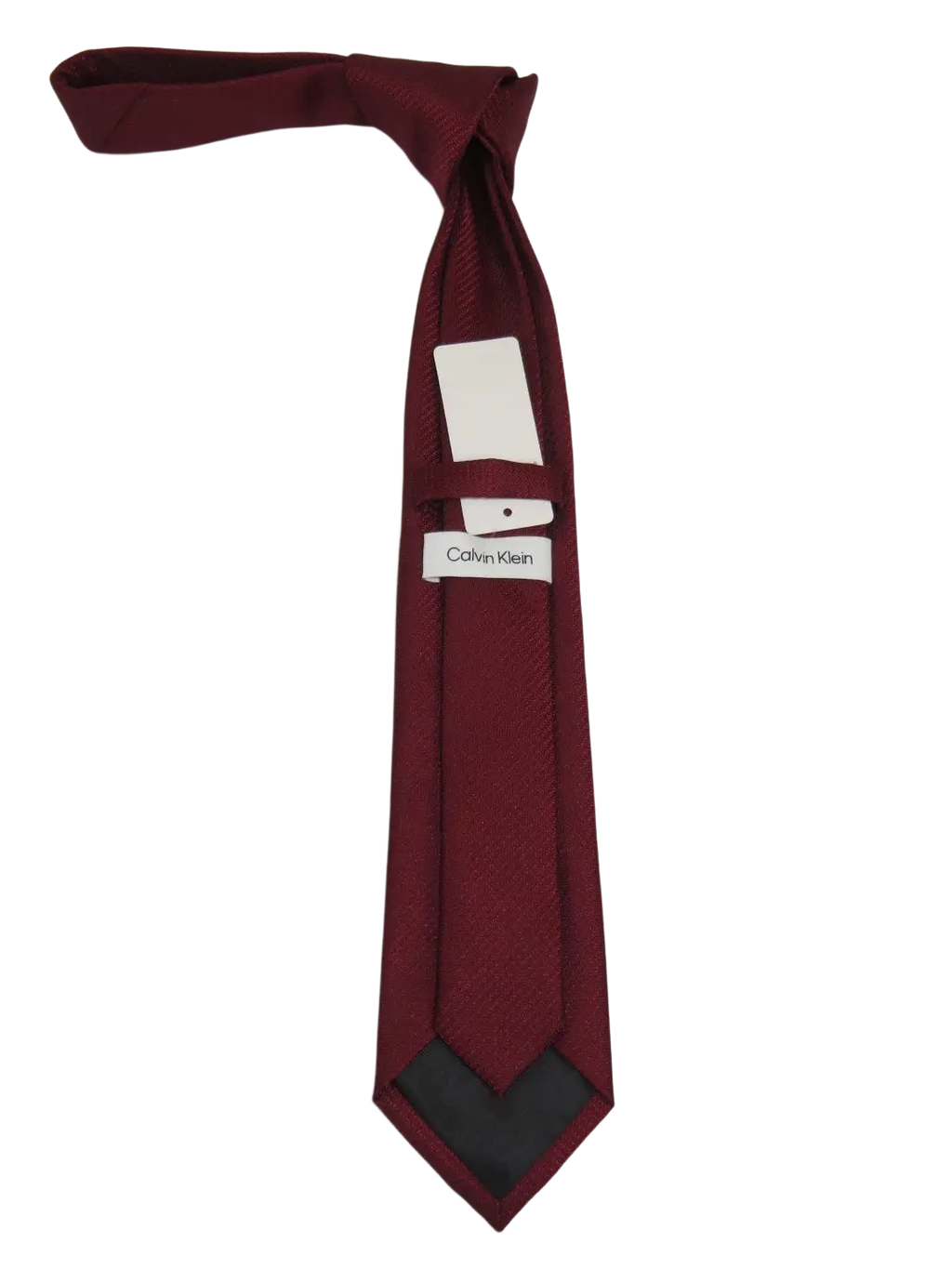 Men's Authentic Calvin Klein Tie Classic Woven Silky #Calvin-3 Sienna Burgundy
